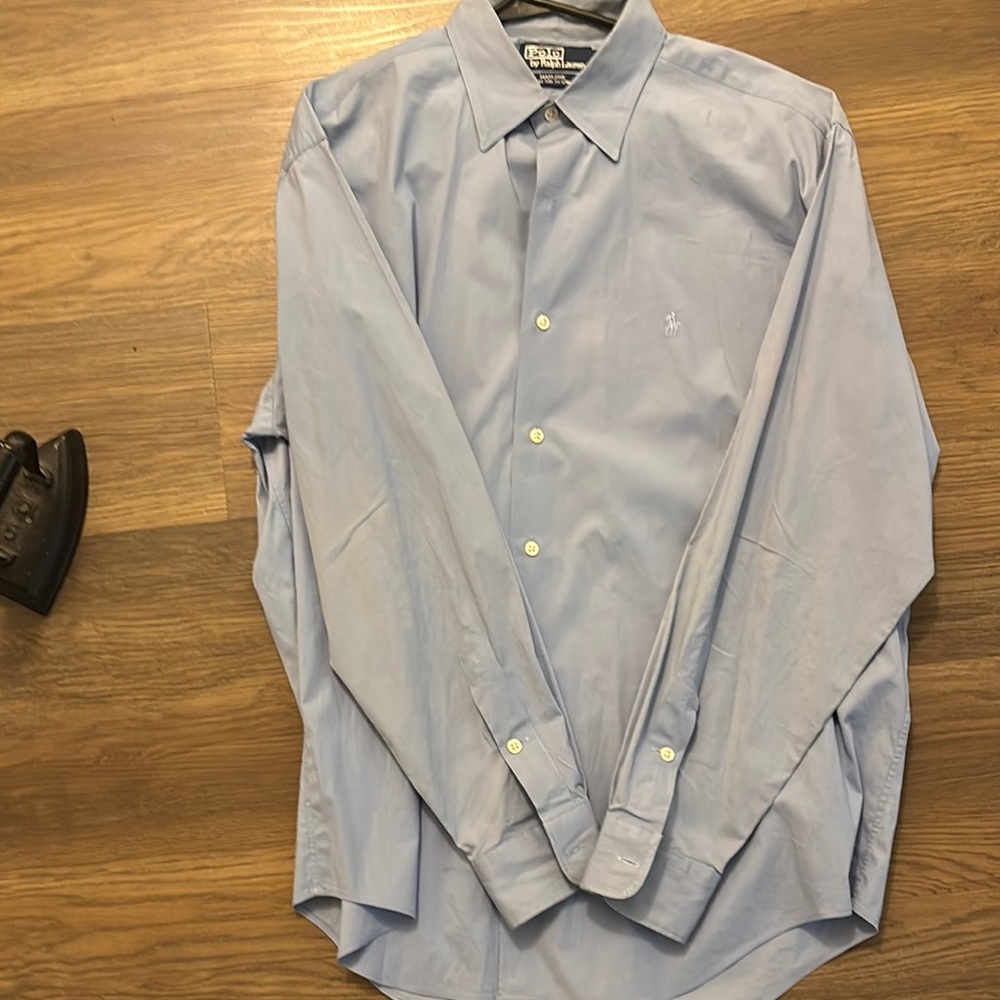 Polo by Ralph Lauren Men's Light Blue Shirt